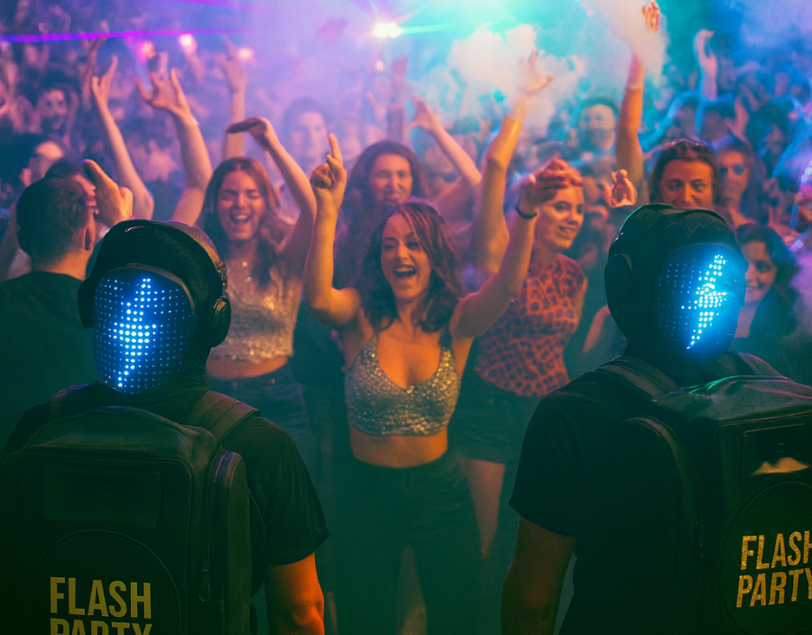 Image for Flash Party Corporate Events Service - Birthday Parties, DJ in Tadworth, dance fitness uk, book a Flash Party, private party rave, Party entertainment, Flash Party booking Shoreditch, New Year’s Eve rave UK, Club DJ, fitness party events UK, hen party rave UK, bubble machine party hire